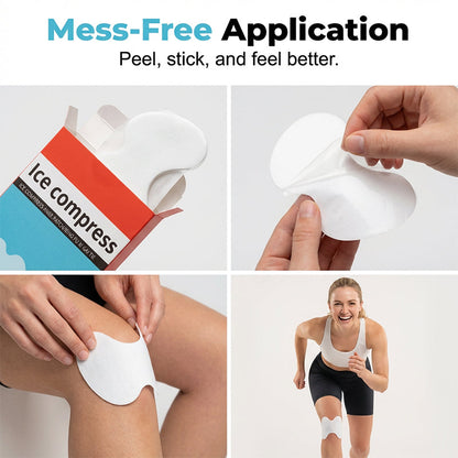 Rapid Relief Ice Compress Knee Patches (8-Pack)