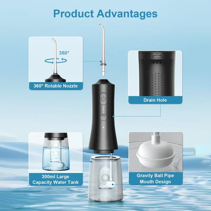 🎁 2026 New Year's Sale - Limited Time 50% OFF🎁✨Portable Cordless Water Flosser
