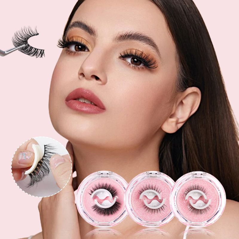 Self-Adhesive Reusable Lashes – 3-Sec Application, No Glue Needed