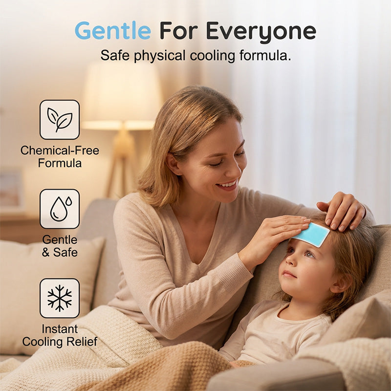 ❄️ 50% OFF NOW! 🥳 Skin-Friendly Instant Cooling Relief Patches – Gentle & refreshing – Soothes sunburn, fevers or muscle heat – perfect for hot days or post-workout 🌊✨