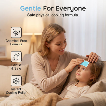 ❄️ 50% OFF NOW! 🥳 Skin-Friendly Instant Cooling Relief Patches – Gentle & refreshing – Soothes sunburn, fevers or muscle heat – perfect for hot days or post-workout 🌊✨