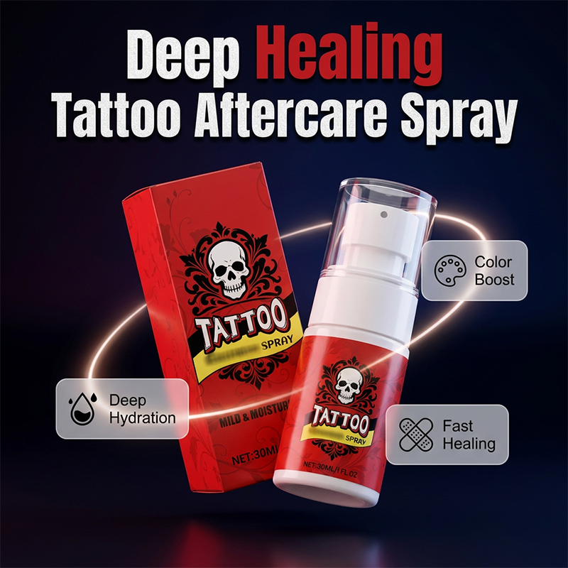 🥳2026 HOT SALE🥳💞50K+ SOLD!💉🎨 50% OFF! Tattoo Aftercare Spray – Instantly revives faded ink, ultra‑fine mist, no grease. Heals fast, colors pop like new! ✨🛡️
