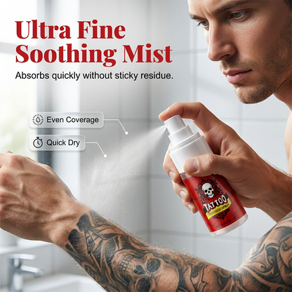 🥳2026 HOT SALE🥳💞50K+ SOLD!💉🎨 50% OFF! Tattoo Aftercare Spray – Instantly revives faded ink, ultra‑fine mist, no grease. Heals fast, colors pop like new! ✨🛡️