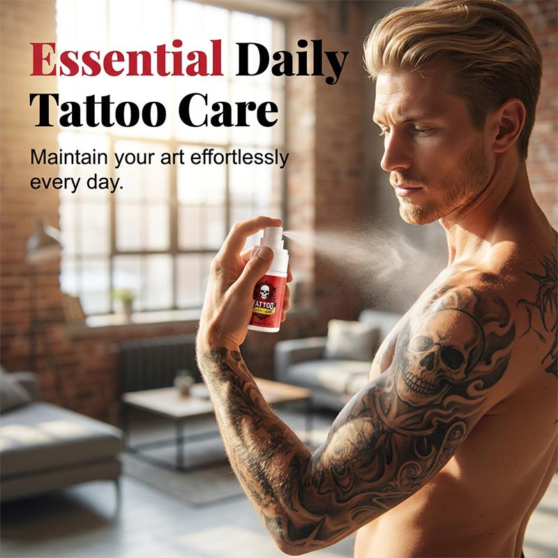 🥳2026 HOT SALE🥳💞50K+ SOLD!💉🎨 50% OFF! Tattoo Aftercare Spray – Instantly revives faded ink, ultra‑fine mist, no grease. Heals fast, colors pop like new! ✨🛡️