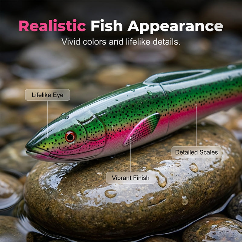 🔥2026 Hot Sale 50% OFF✨Fish-Shaped Telescopic Fishing Rod & Reel Combo