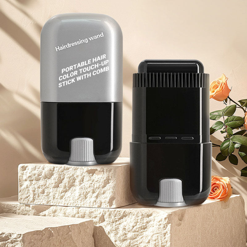 🔥Hot Sale 50% Off🔥✨ Portable Hair Color Touch-Up Stick with Built-In Comb – Quick & Easy Coverage!