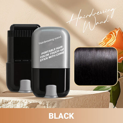 🔥Hot Sale 50% Off🔥✨ Portable Hair Color Touch-Up Stick with Built-In Comb – Quick & Easy Coverage!