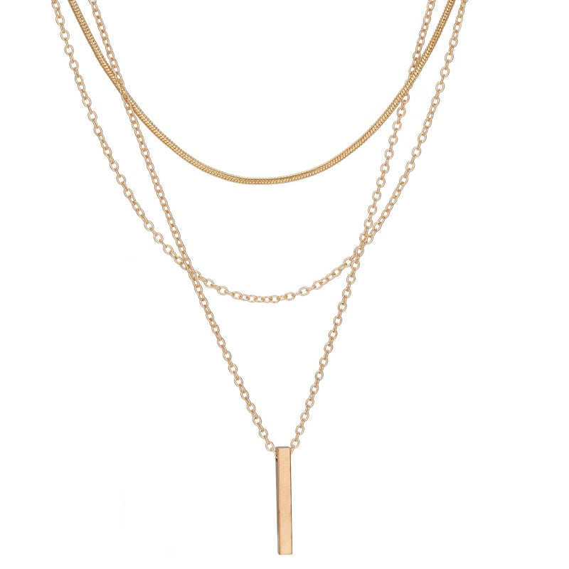 Elegant Multi Layered Necklace with Delicate Pendant🎁