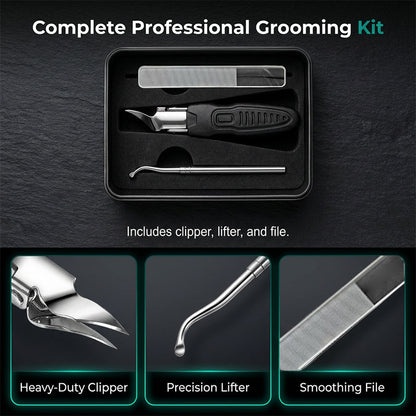 ✂️Professional 3-in-1 Pedicure Clipper Set – Precision Stainless Steel Nail Tool ✨
