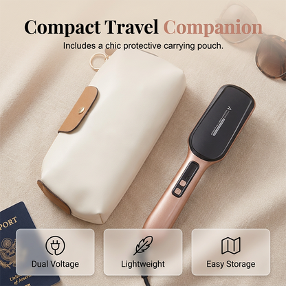 ⌛Limited-Time Offer-Negative Ion 2-in-1 Hair Straightener Brush