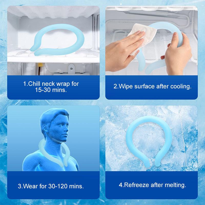 Portable Reusable Cooling Neck Wrap