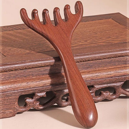 🛒 BUY 1 GET 1 FREE! ✨ 6-Point Meridian Comb – Acupressure Scalp Massager & Hair Remover, helps improve circulation and relaxation, with a natural wooden design 🌿💆‍♀️