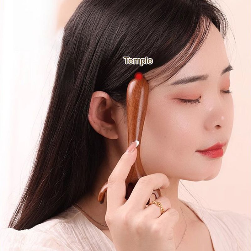 🛒 BUY 1 GET 1 FREE! ✨ 6-Point Meridian Comb – Acupressure Scalp Massager & Hair Remover, helps improve circulation and relaxation, with a natural wooden design 🌿💆‍♀️
