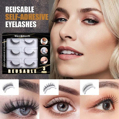 🥳2026 HOT SALE🥳💞50K+ SOLD!👁️✨ 50% OFF! Reusable Self‑Adhesive False Eyelashes – No glue needed, just press & go. Natural curl, reusable & easy to remove. A beauty game‑changer! 💕🌸