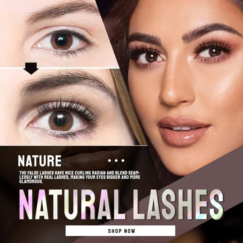 🥳2026 HOT SALE🥳💞50K+ SOLD!👁️✨ 50% OFF! Reusable Self‑Adhesive False Eyelashes – No glue needed, just press & go. Natural curl, reusable & easy to remove. A beauty game‑changer! 💕🌸