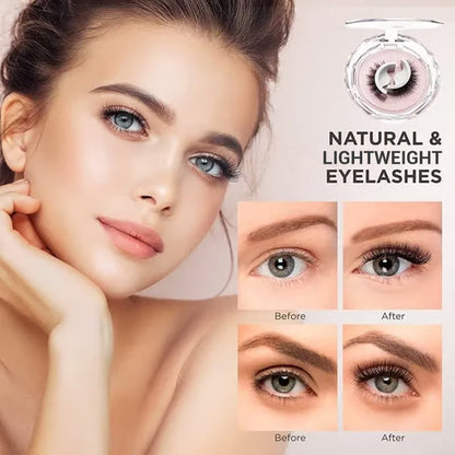 🥳2026 HOT SALE🥳💞50K+ SOLD!👁️✨ 50% OFF! Reusable Self‑Adhesive False Eyelashes – No glue needed, just press & go. Natural curl, reusable & easy to remove. A beauty game‑changer! 💕🌸