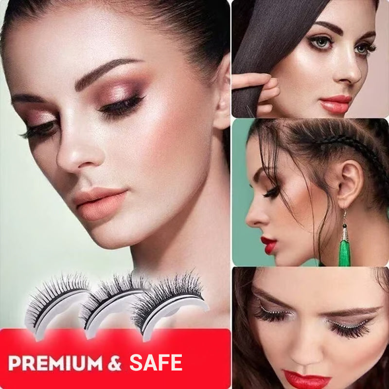 🥳2026 HOT SALE🥳💞50K+ SOLD!👁️✨ 50% OFF! Reusable Self‑Adhesive False Eyelashes – No glue needed, just press & go. Natural curl, reusable & easy to remove. A beauty game‑changer! 💕🌸