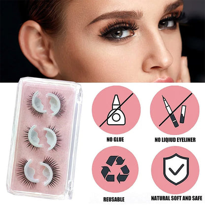 🥳2026 HOT SALE🥳💞50K+ SOLD!👁️✨ 50% OFF! Reusable Self‑Adhesive False Eyelashes – No glue needed, just press & go. Natural curl, reusable & easy to remove. A beauty game‑changer! 💕🌸