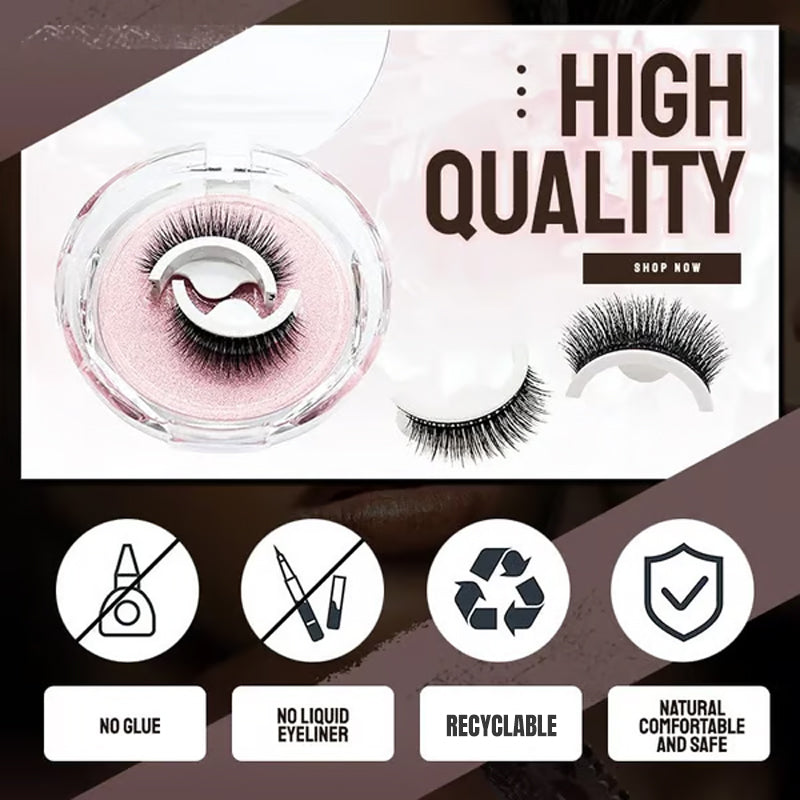 🥳2026 HOT SALE🥳💞50K+ SOLD!👁️✨ 50% OFF! Reusable Self‑Adhesive False Eyelashes – No glue needed, just press & go. Natural curl, reusable & easy to remove. A beauty game‑changer! 💕🌸