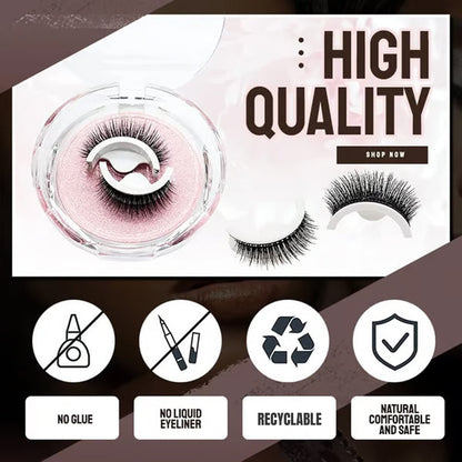 🥳2026 HOT SALE🥳💞50K+ SOLD!👁️✨ 50% OFF! Reusable Self‑Adhesive False Eyelashes – No glue needed, just press & go. Natural curl, reusable & easy to remove. A beauty game‑changer! 💕🌸