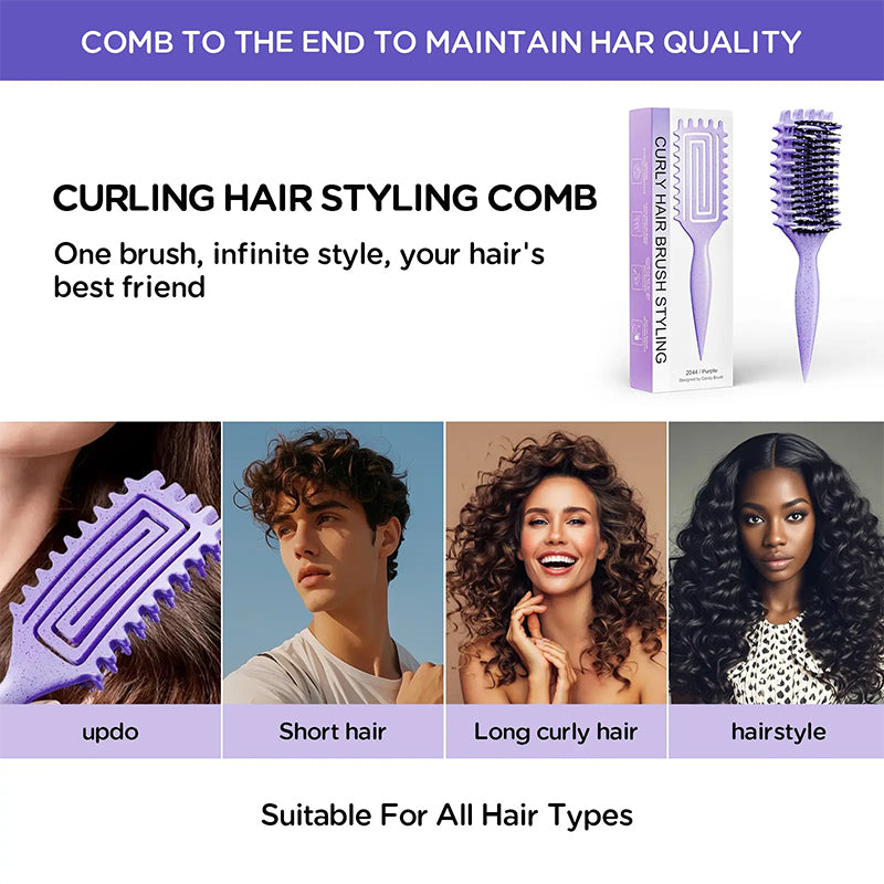 Ventilated Detangling Brush for Curly Hair
