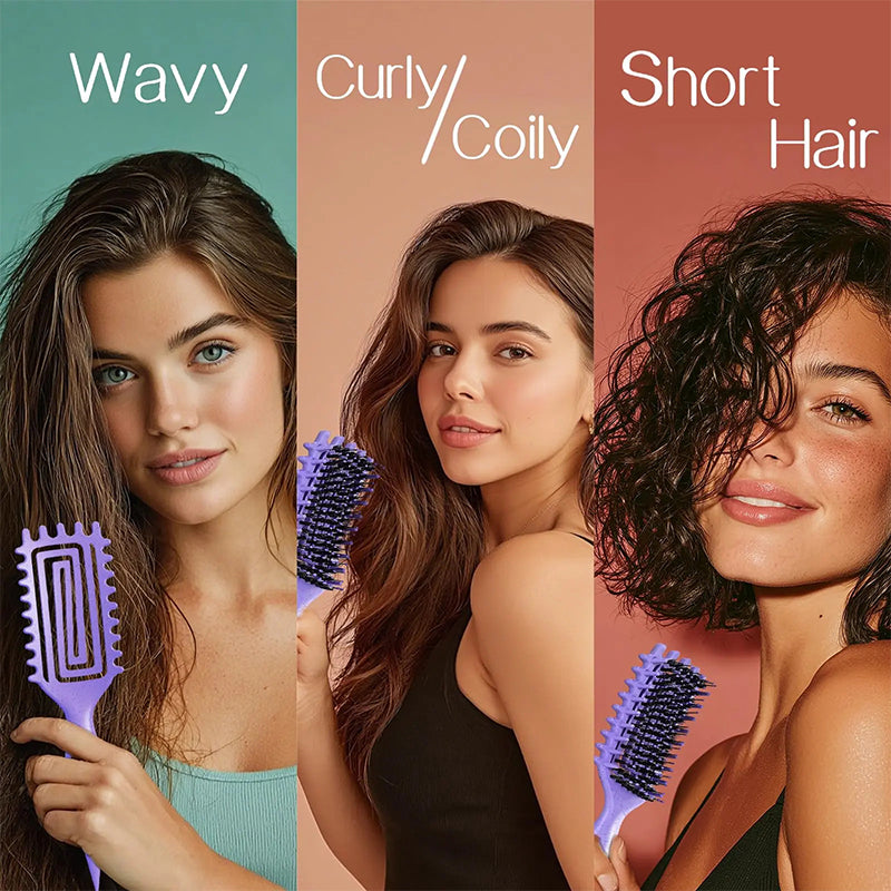 Ventilated Detangling Brush for Curly Hair