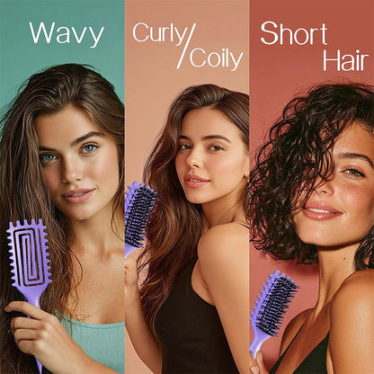 Ventilated Detangling Brush for Curly Hair