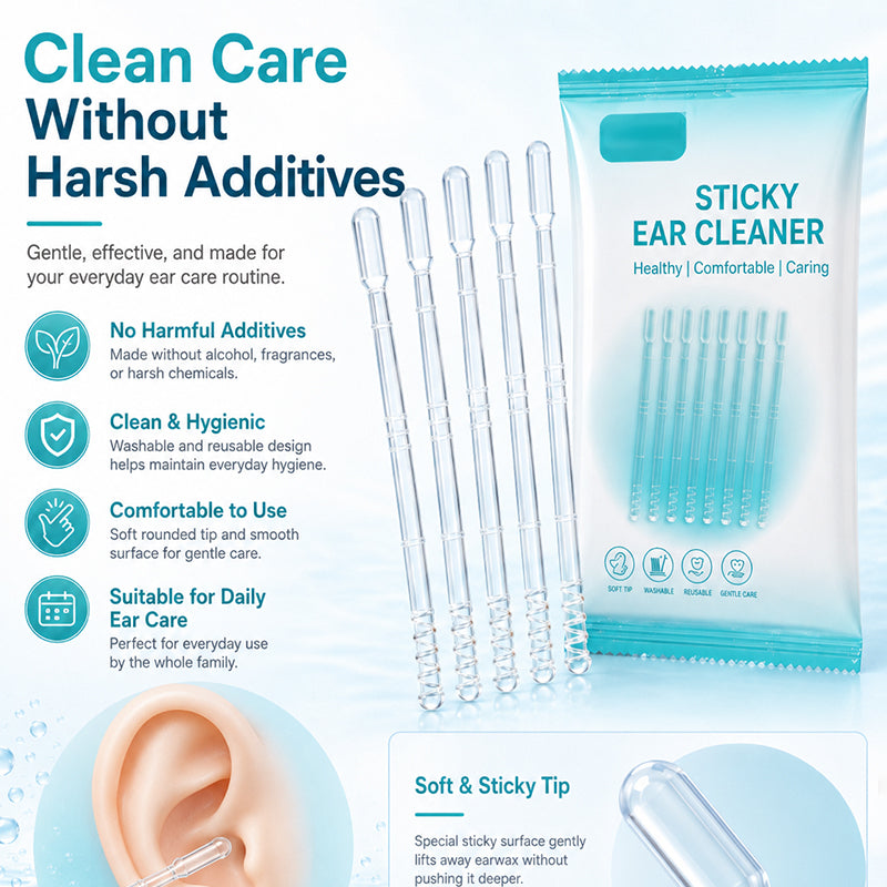 Gentle Sticky Ear Cleaning Sticks for Dry Earwax