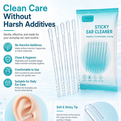 Gentle Sticky Ear Cleaning Sticks for Dry Earwax