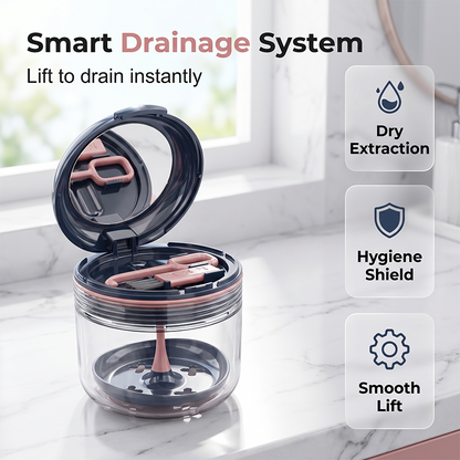 ⌛Limited-Time Offer-Leakproof Retainer Case with Mirror Portable Aligner Soaking Box