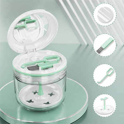 ⌛Limited-Time Offer-Leakproof Retainer Case with Mirror Portable Aligner Soaking Box
