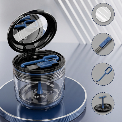 ⌛Limited-Time Offer-Leakproof Retainer Case with Mirror Portable Aligner Soaking Box