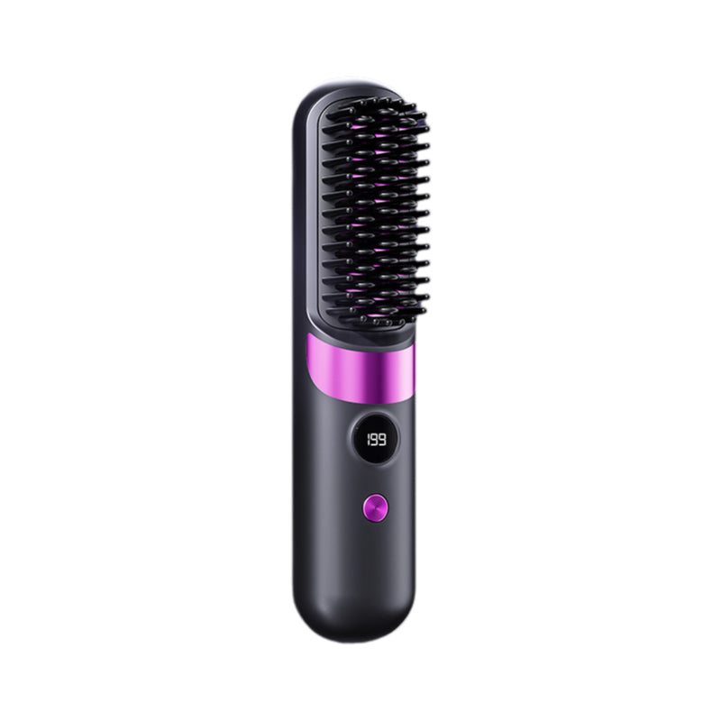 ⏳⏰Last 4 hours Sale💇‍♀️3-in-1 Cordless Hair Straightener Comb – USB rechargeable, adjustable temperature, anti-scald teeth, portable travel design. Women daily hair styling essential!