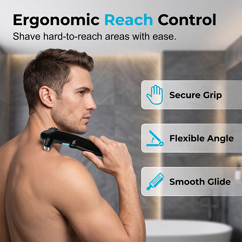🪒Men's Electric Back Shaver with 180° Foldable Handle
