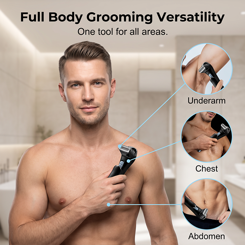 🪒Men's Electric Back Shaver with 180° Foldable Handle