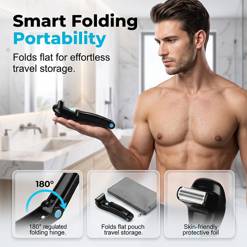 🪒Men's Electric Back Shaver with 180° Foldable Handle