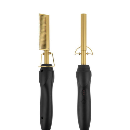 ✨️Amazing Discount on 🔥2026 New Arrival！🎁💇‍♀️Heats in 3 Seconds & Shapes in 5 Seconds！👱‍♀️Create Perfect Hairstyles Quickly！✨️Portable Electric Hair Straightening and Curling Comb