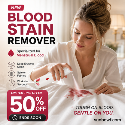 🔥Limited-Time Offer ✨️Buy 2 Get 1 Free! 👱‍♀️🩸 Quick Blood Stain Remover—Powerful Protease